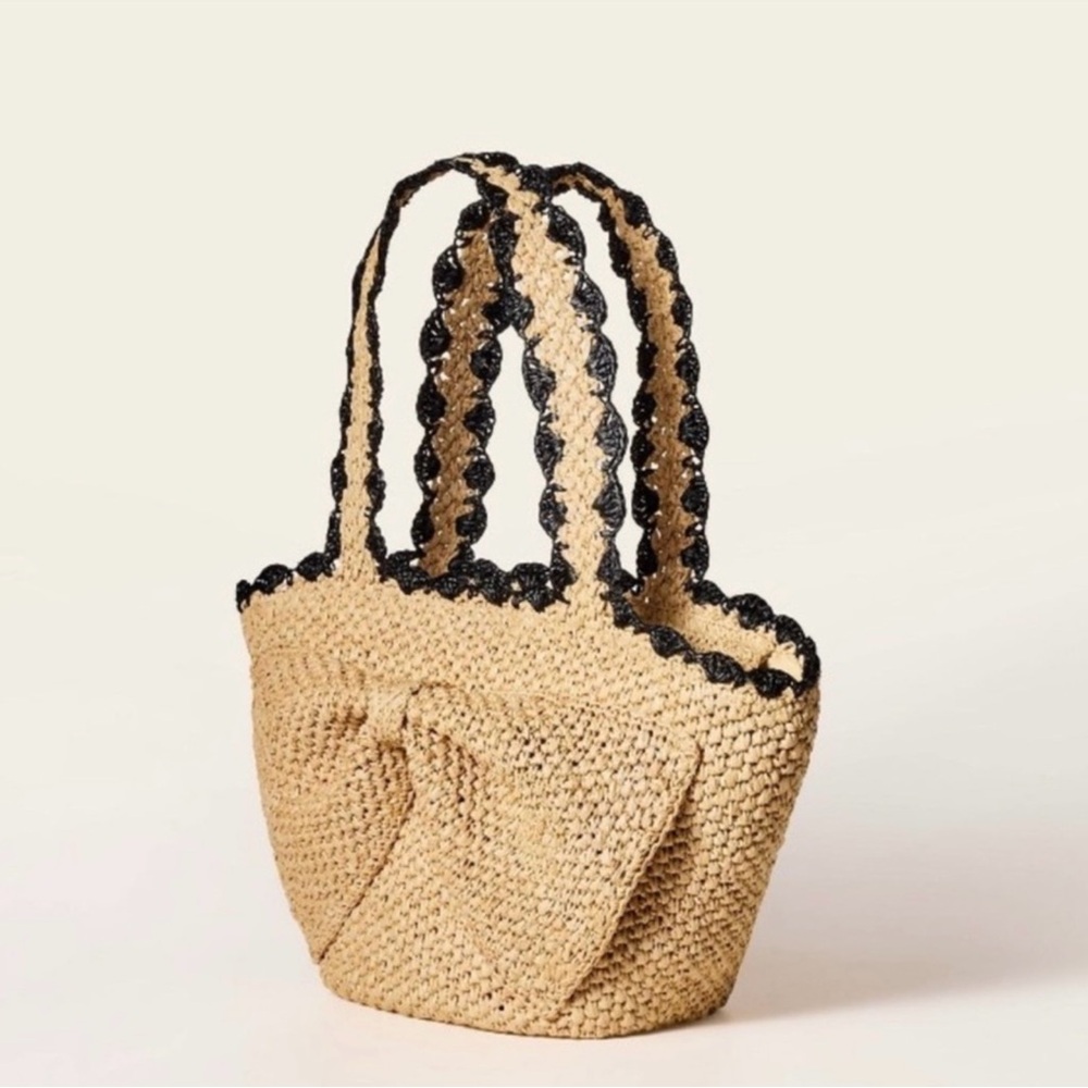 kate spade new york x Target Raffia Bow Tote Bag - Natural - Picture 6 of 8